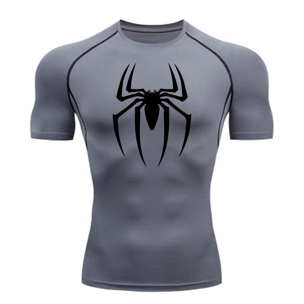 Spiderman Compression Shirt (Old Design), Quick Drying and Breathable, S-3XL