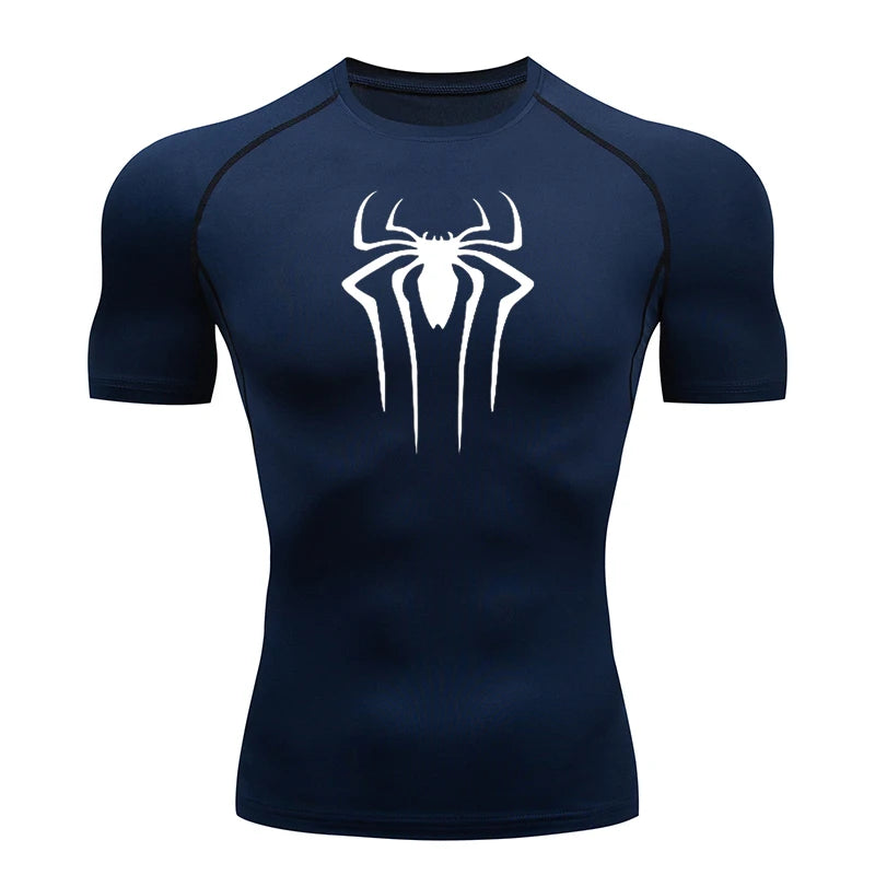 Spiderman Compression Shirt (New Design), Quick Drying and Breathable, S-3XL