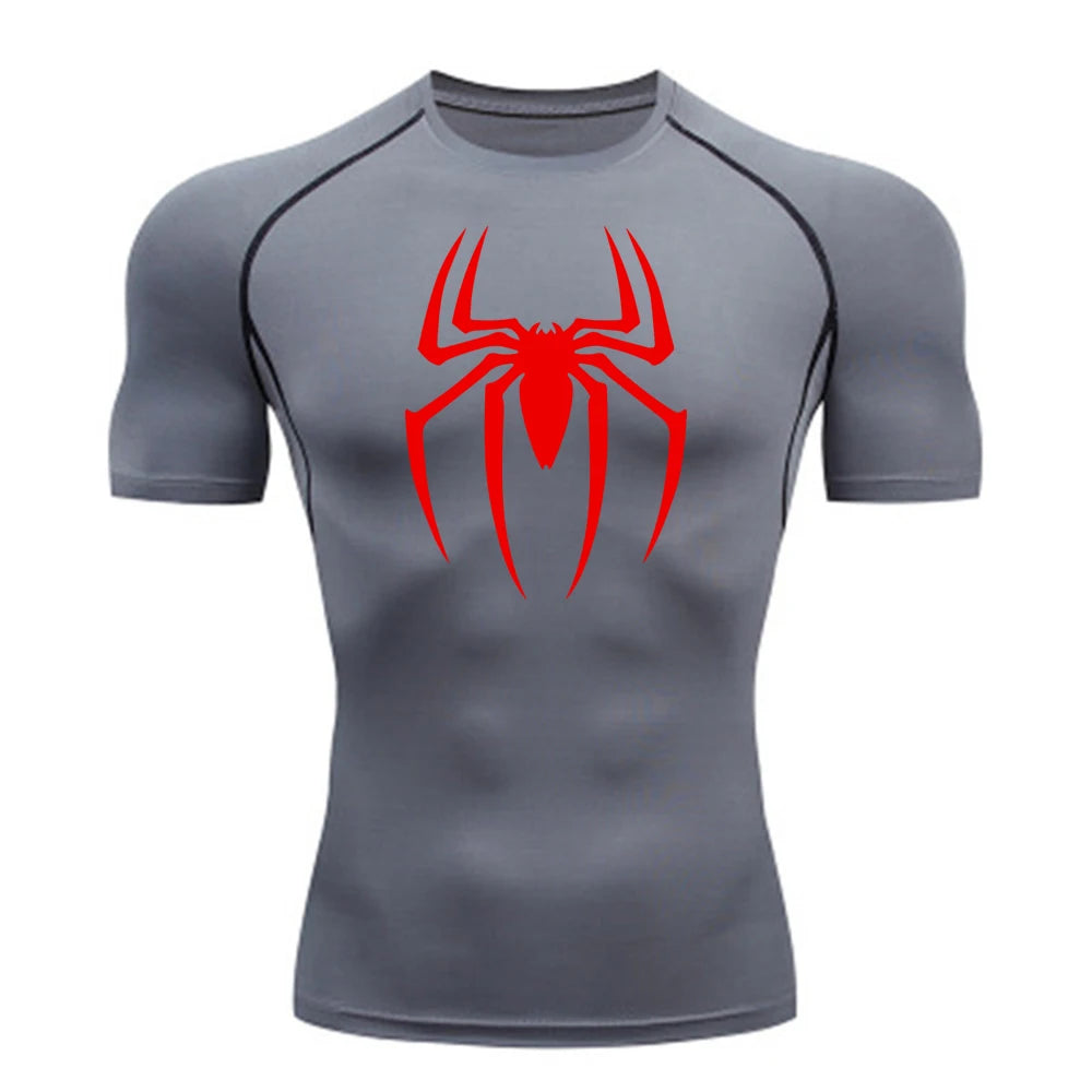 Spiderman Compression Shirt (Old Design), Quick Drying and Breathable, S-3XL