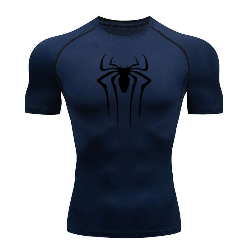 Spiderman Compression Shirt (New Design), Quick Drying and Breathable, S-3XL