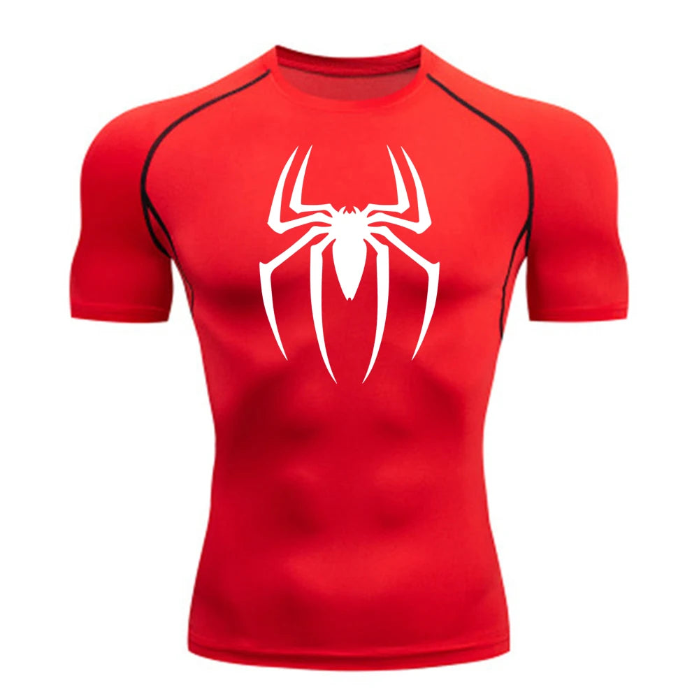 Spiderman Compression Shirt (Old Design), Quick Drying and Breathable, S-3XL