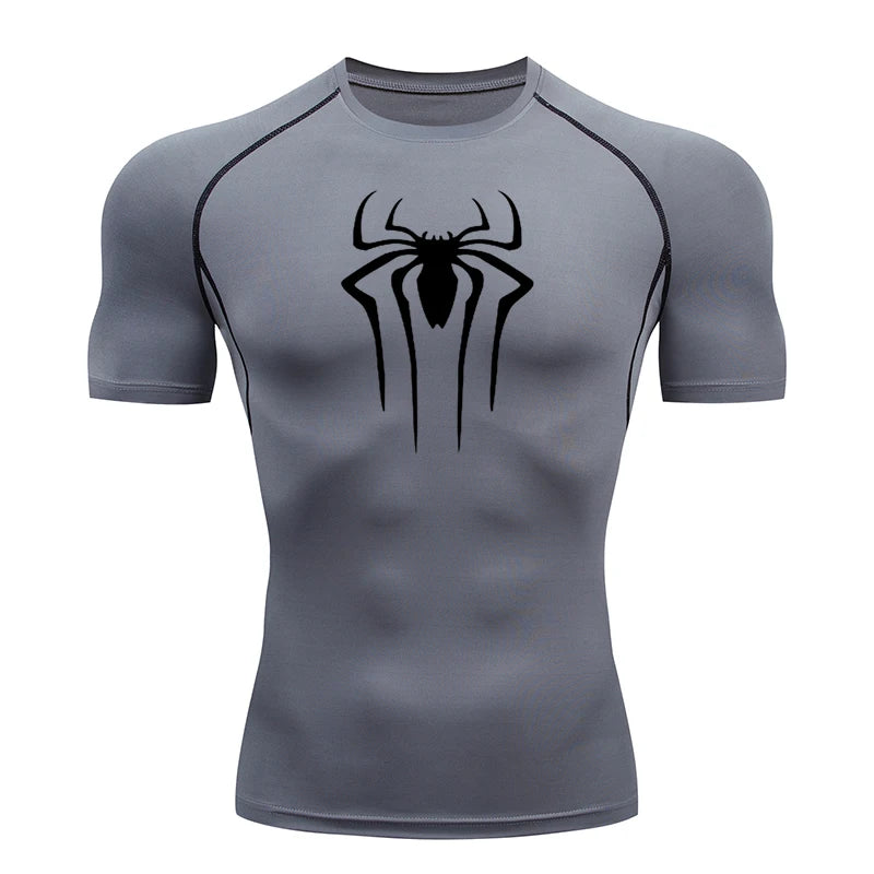 Spiderman Compression Shirt (New Design), Quick Drying and Breathable, S-3XL