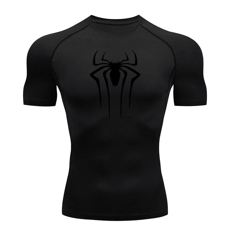 Spiderman Compression Shirt (New Design), Quick Drying and Breathable, S-3XL