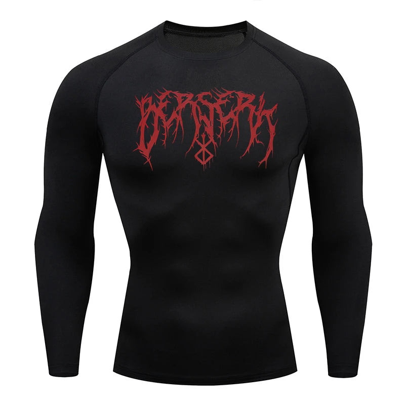 Berserk Compression Shirt, Quick Drying and Breathable, S-3XL