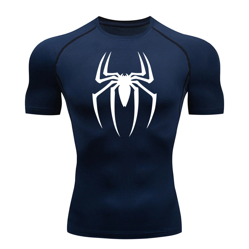 Spiderman Compression Shirt (Old Design), Quick Drying and Breathable, S-3XL