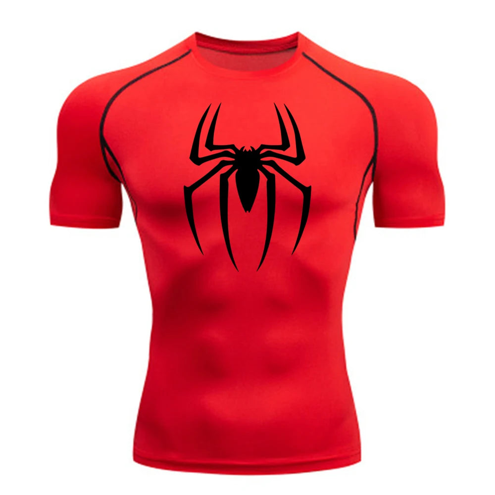 Spiderman Compression Shirt (Old Design), Quick Drying and Breathable, S-3XL
