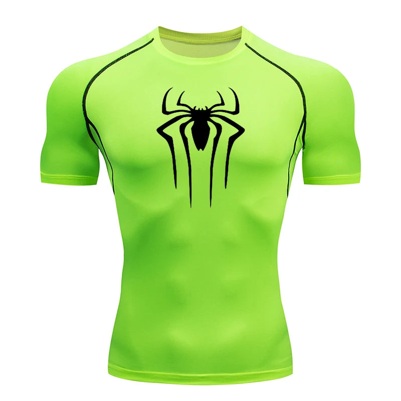 Spiderman Compression Shirt (New Design), Quick Drying and Breathable, S-3XL