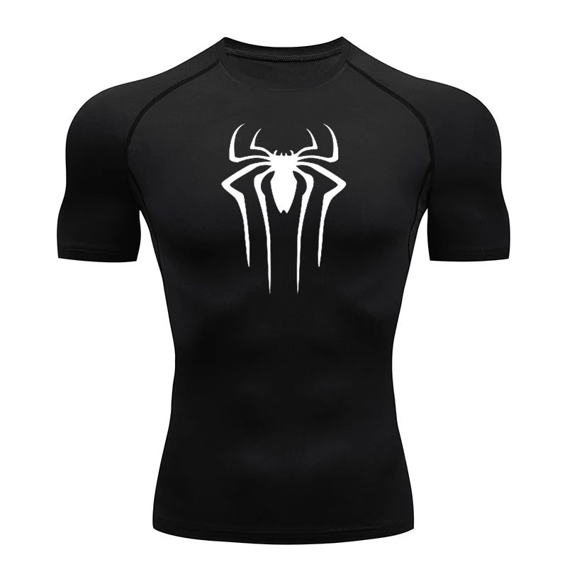 Spiderman Compression Shirt (New Design), Quick Drying and Breathable, S-3XL