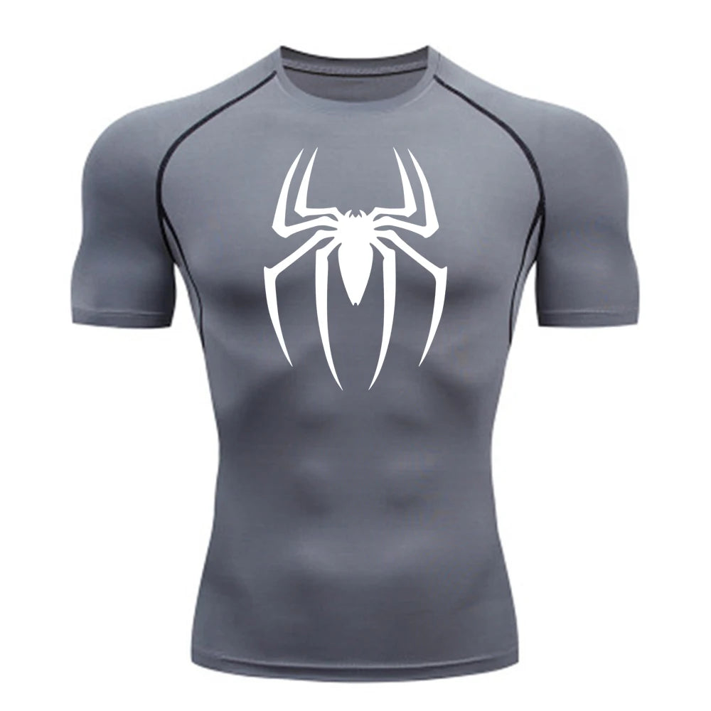 Spiderman Compression Shirt (Old Design), Quick Drying and Breathable, S-3XL