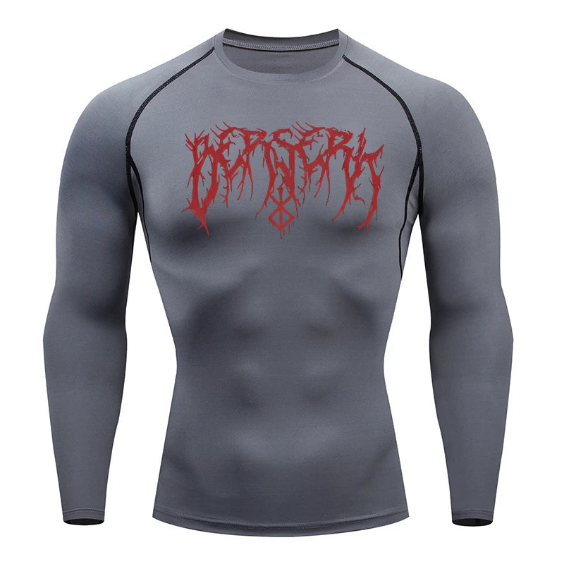 Berserk Compression Shirt, Quick Drying and Breathable, S-3XL
