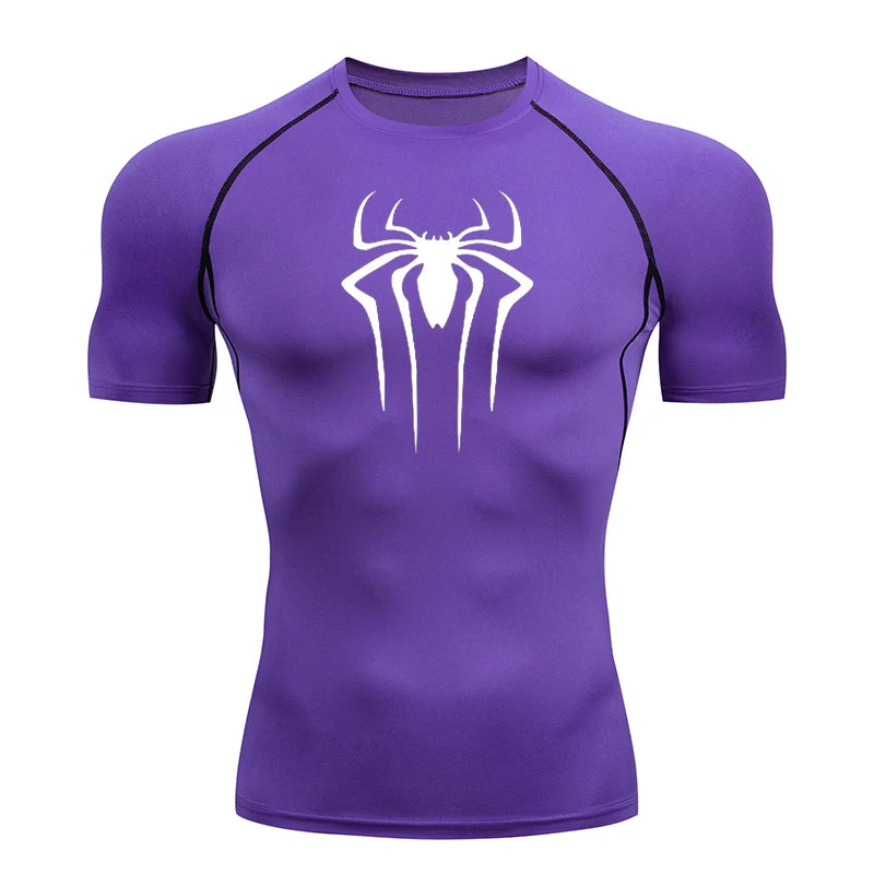 Spiderman Compression Shirt (New Design), Quick Drying and Breathable, S-3XL