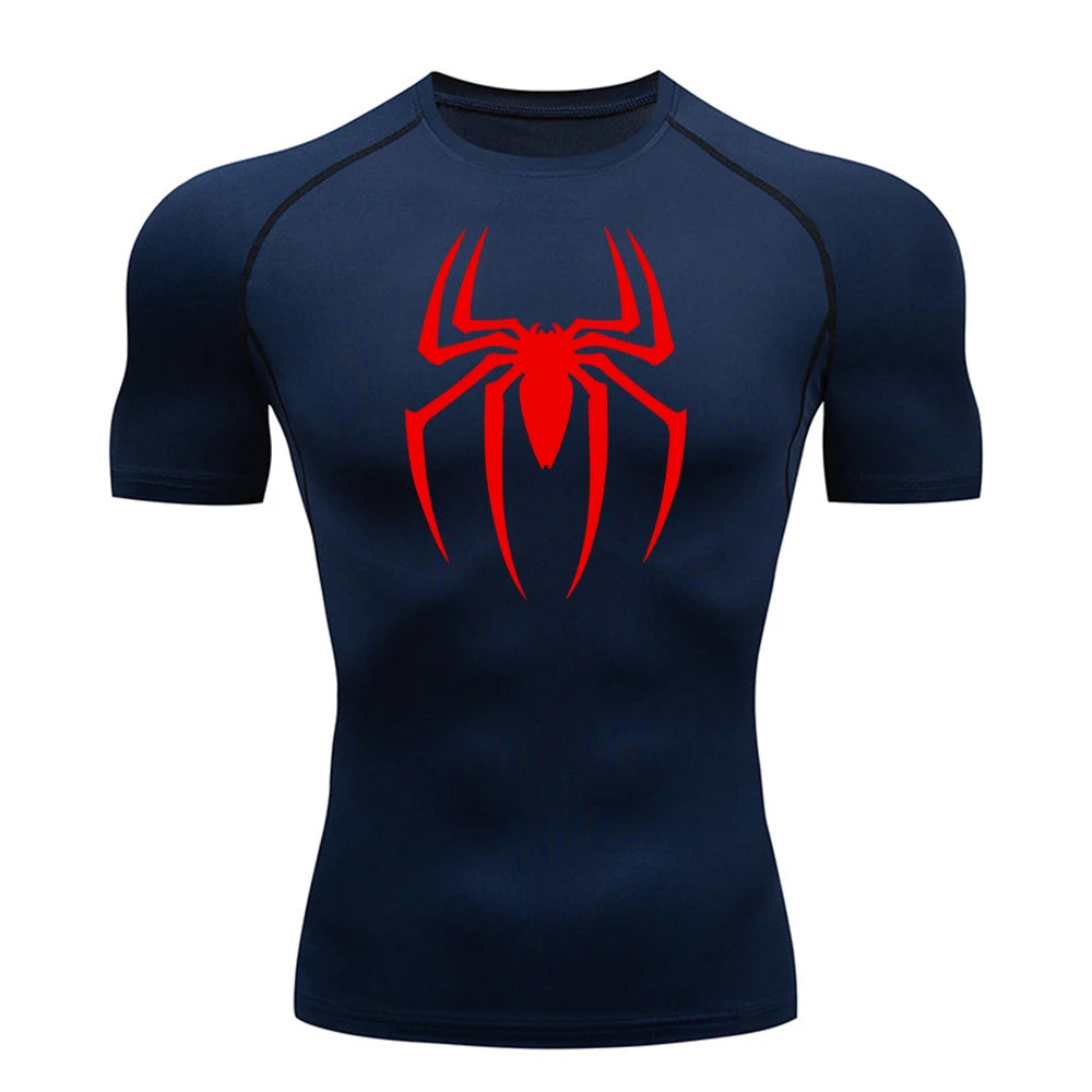 Spiderman Compression Shirt (Old Design), Quick Drying and Breathable, S-3XL