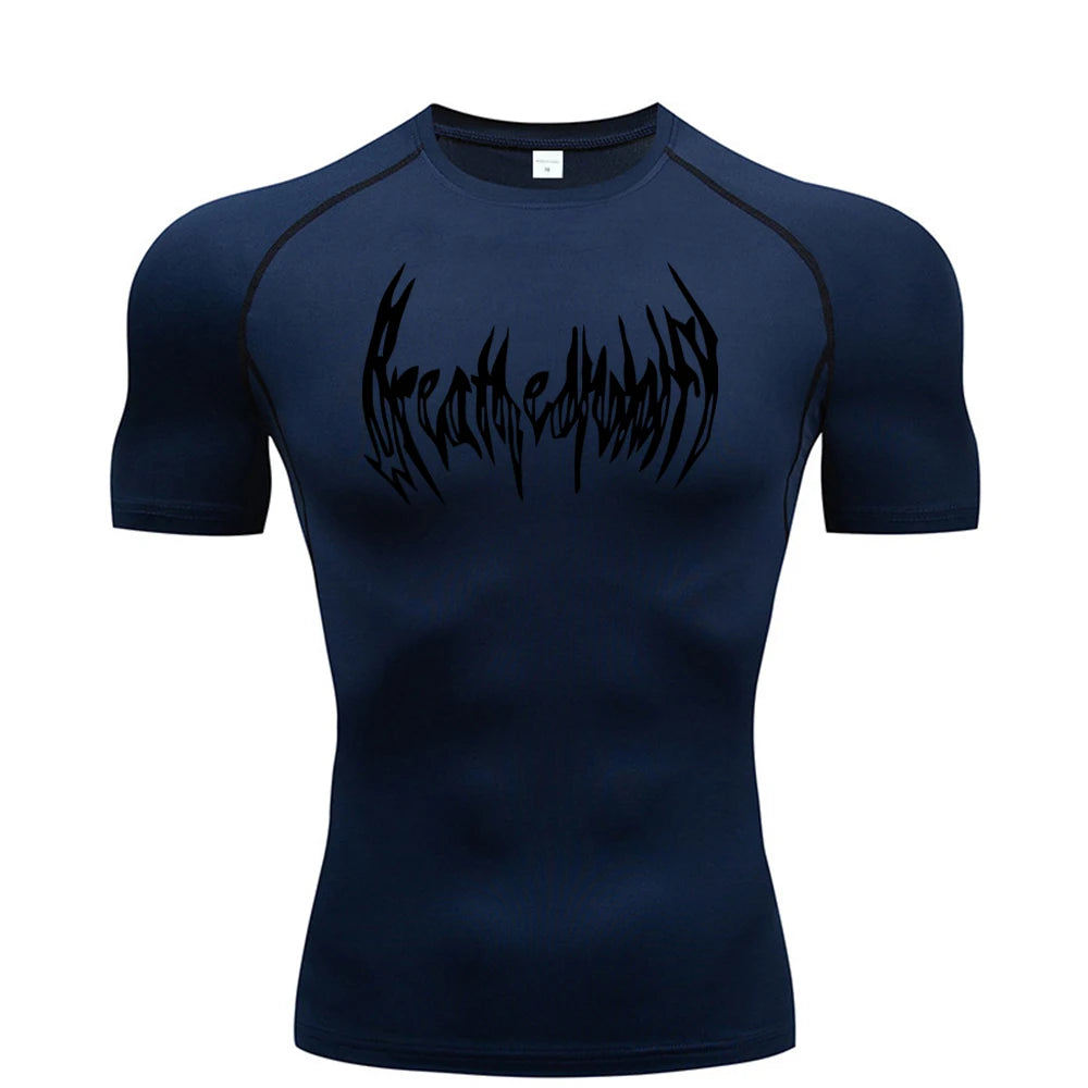 Compression Gym T-Shirt, Quick Drying and Breathable, S-3XL