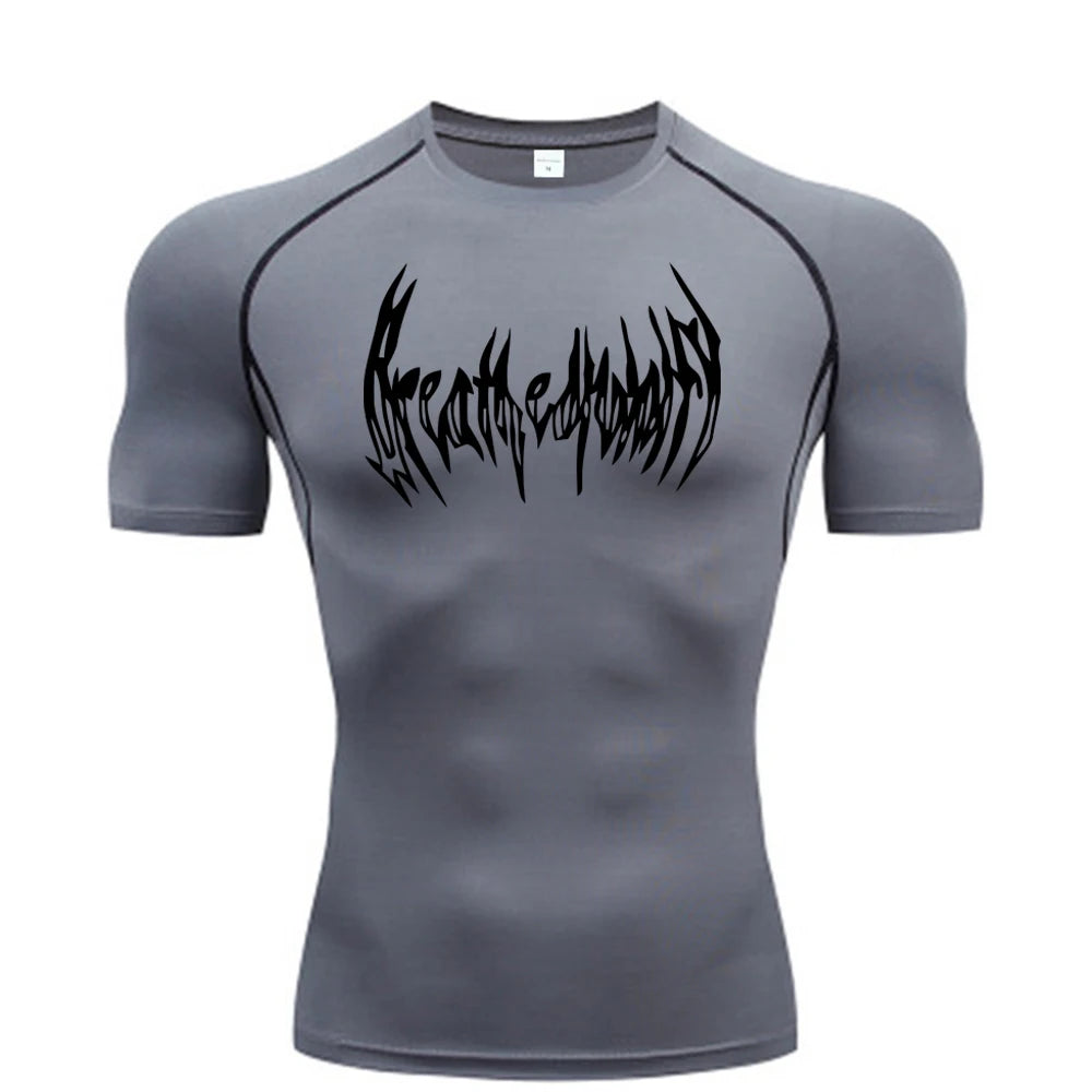 Compression Gym T-Shirt, Quick Drying and Breathable, S-3XL