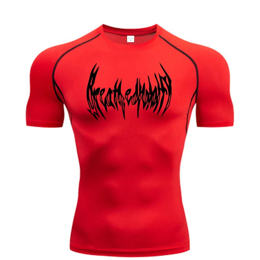 Compression Gym T-Shirt, Quick Drying and Breathable, S-3XL