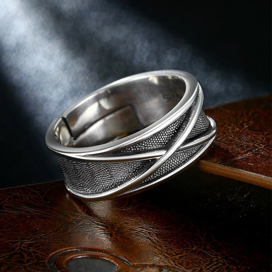 Black Goku Time Ring, Zinc Alloy&Silver Plated Copper. Size 8-12