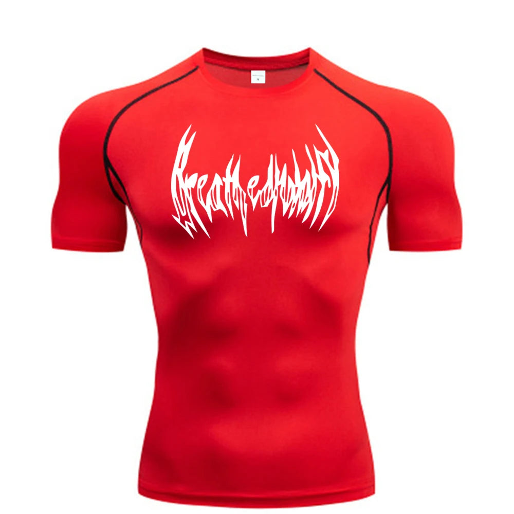 Compression Gym T-Shirt, Quick Drying and Breathable, S-3XL